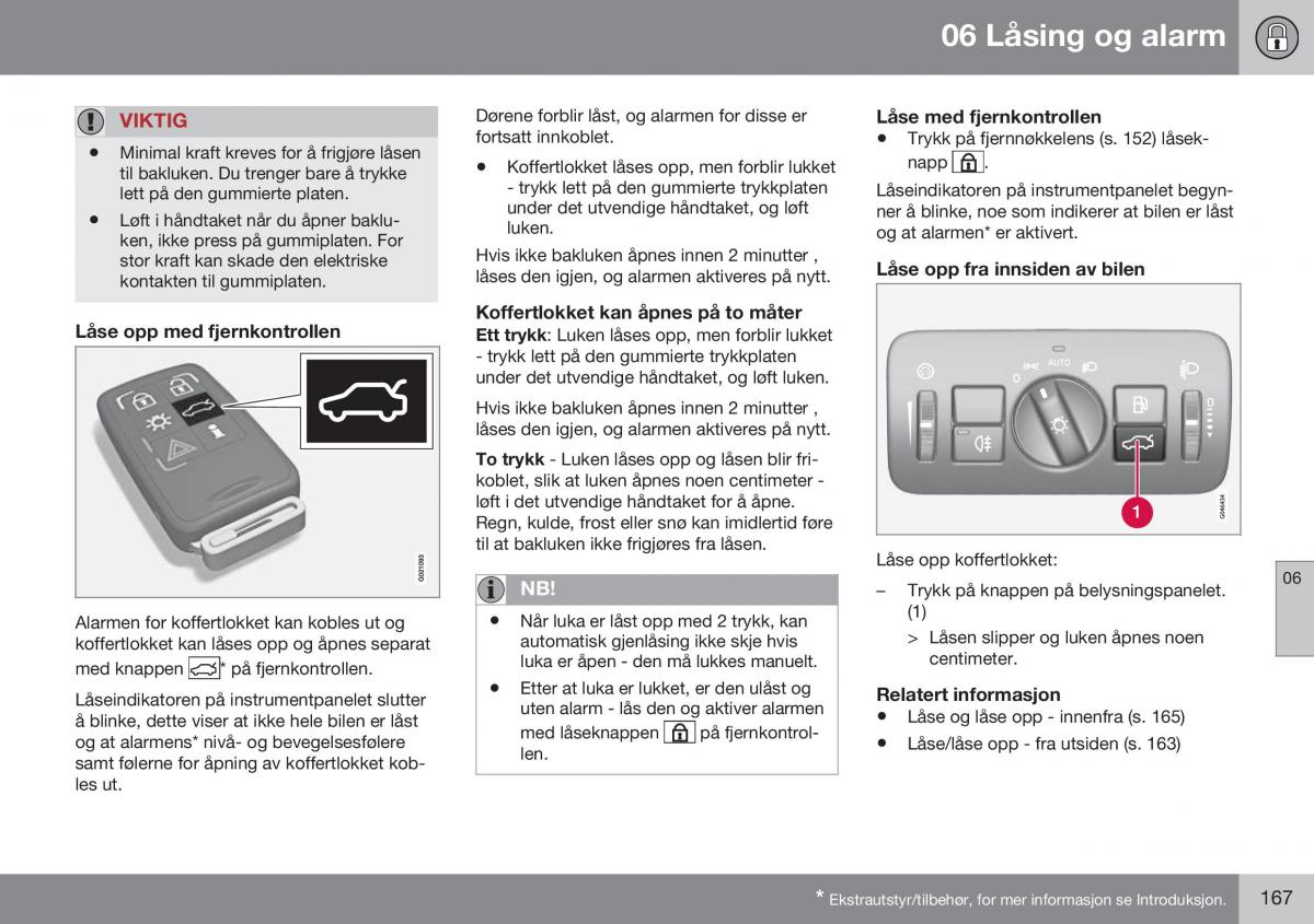 Volvo S60 II 2 bruksanvisningen / page 169