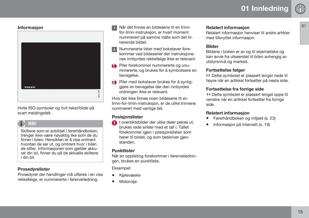 Volvo S60 II 2 bruksanvisningen / page 17