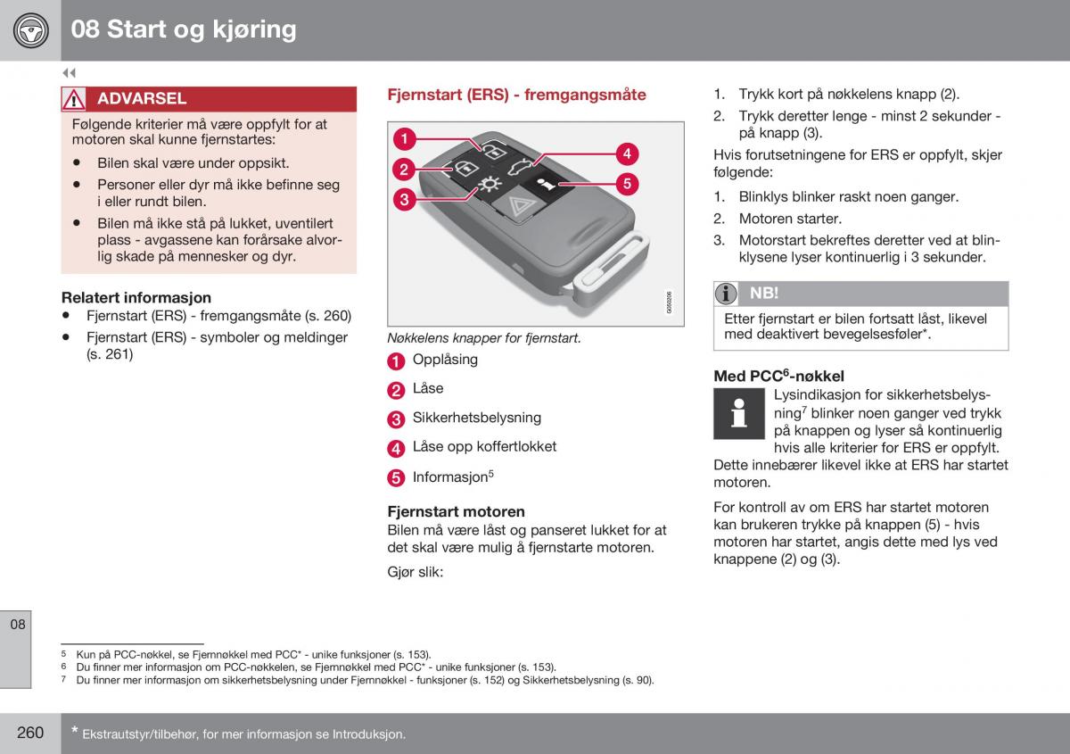 Volvo S60 II 2 bruksanvisningen / page 262