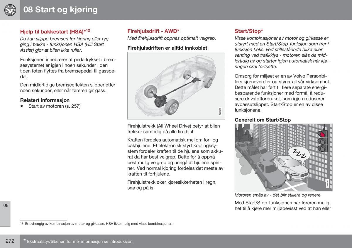 Volvo S60 II 2 bruksanvisningen / page 274