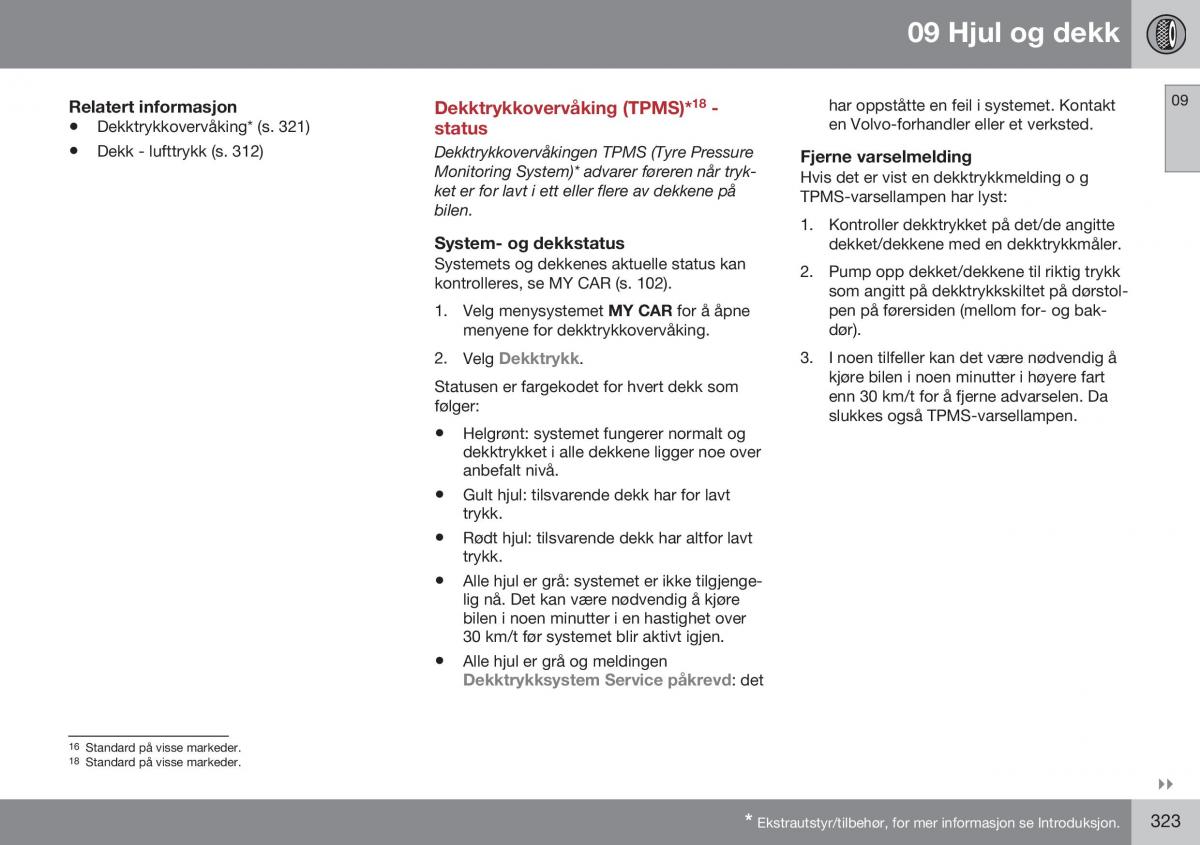 Volvo S60 II 2 bruksanvisningen / page 325