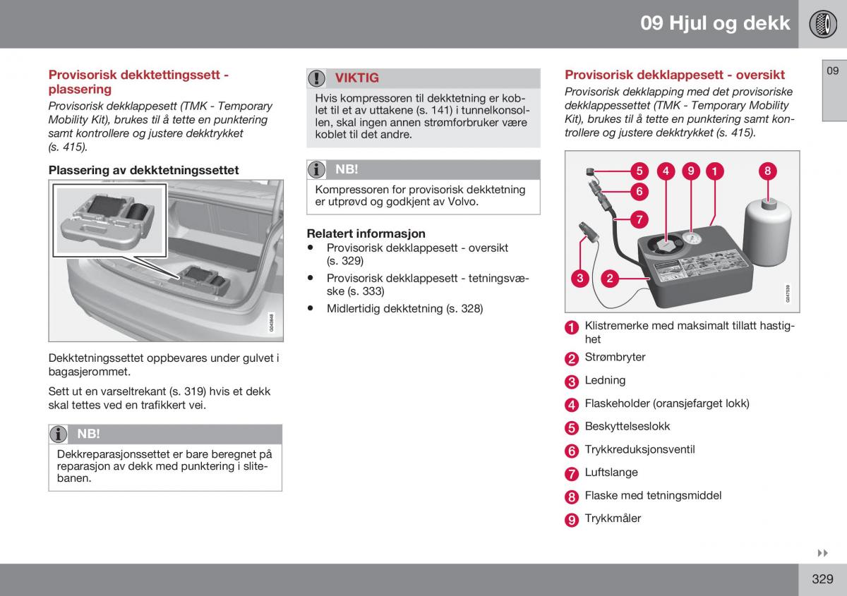 Volvo S60 II 2 bruksanvisningen / page 331