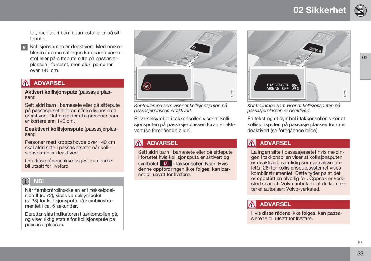 Volvo S60 II 2 bruksanvisningen / page 35