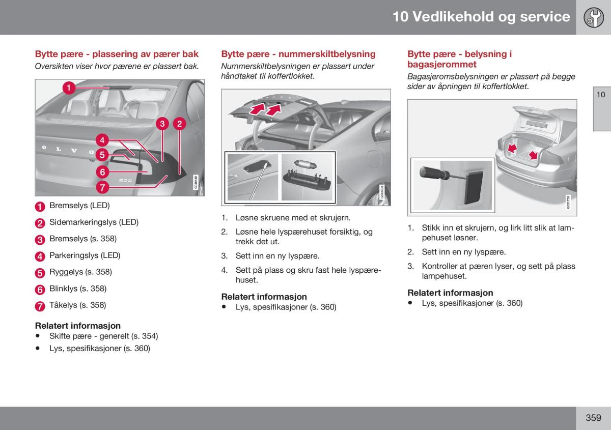 Volvo S60 II 2 bruksanvisningen / page 361