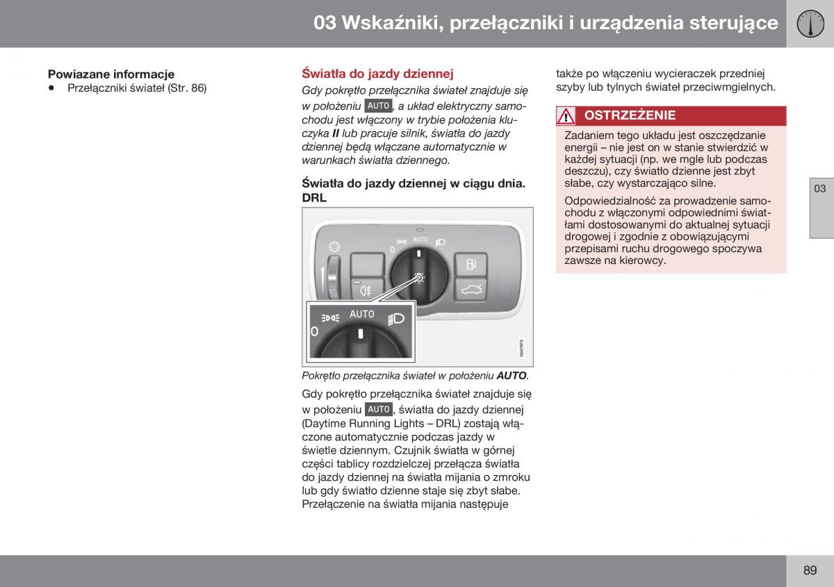 Volvo S60 II 2 instrukcja obslugi / page 91