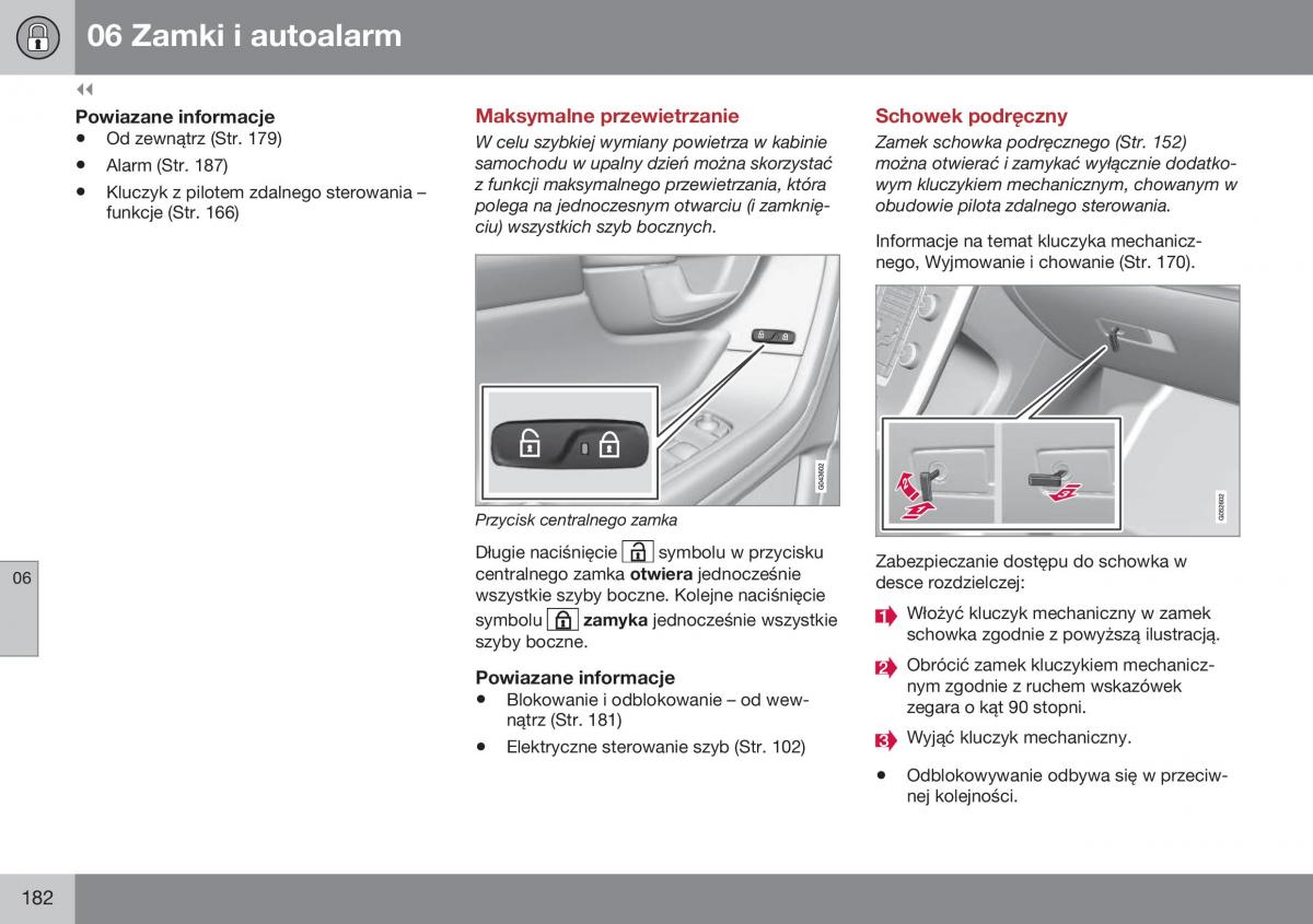 Volvo S60 II 2 instrukcja obslugi / page 184