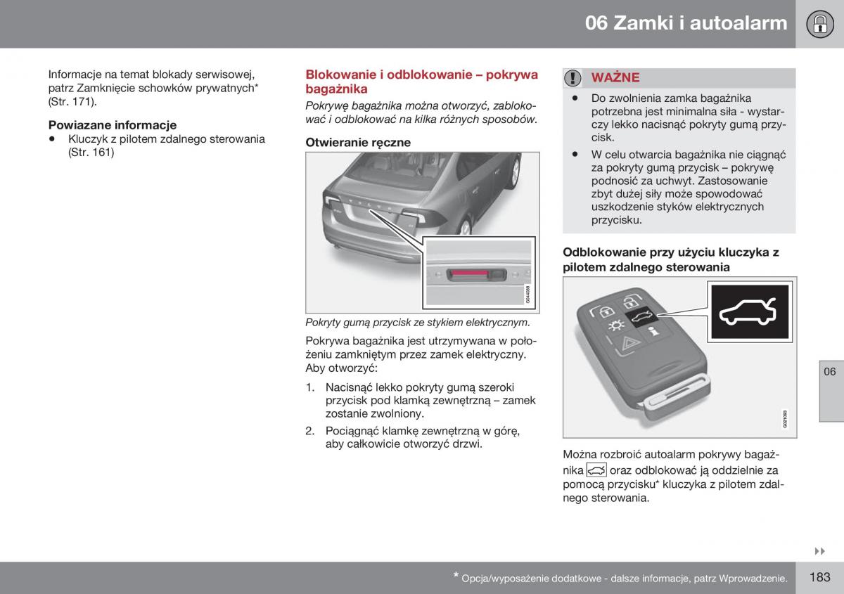 Volvo S60 II 2 instrukcja obslugi / page 185