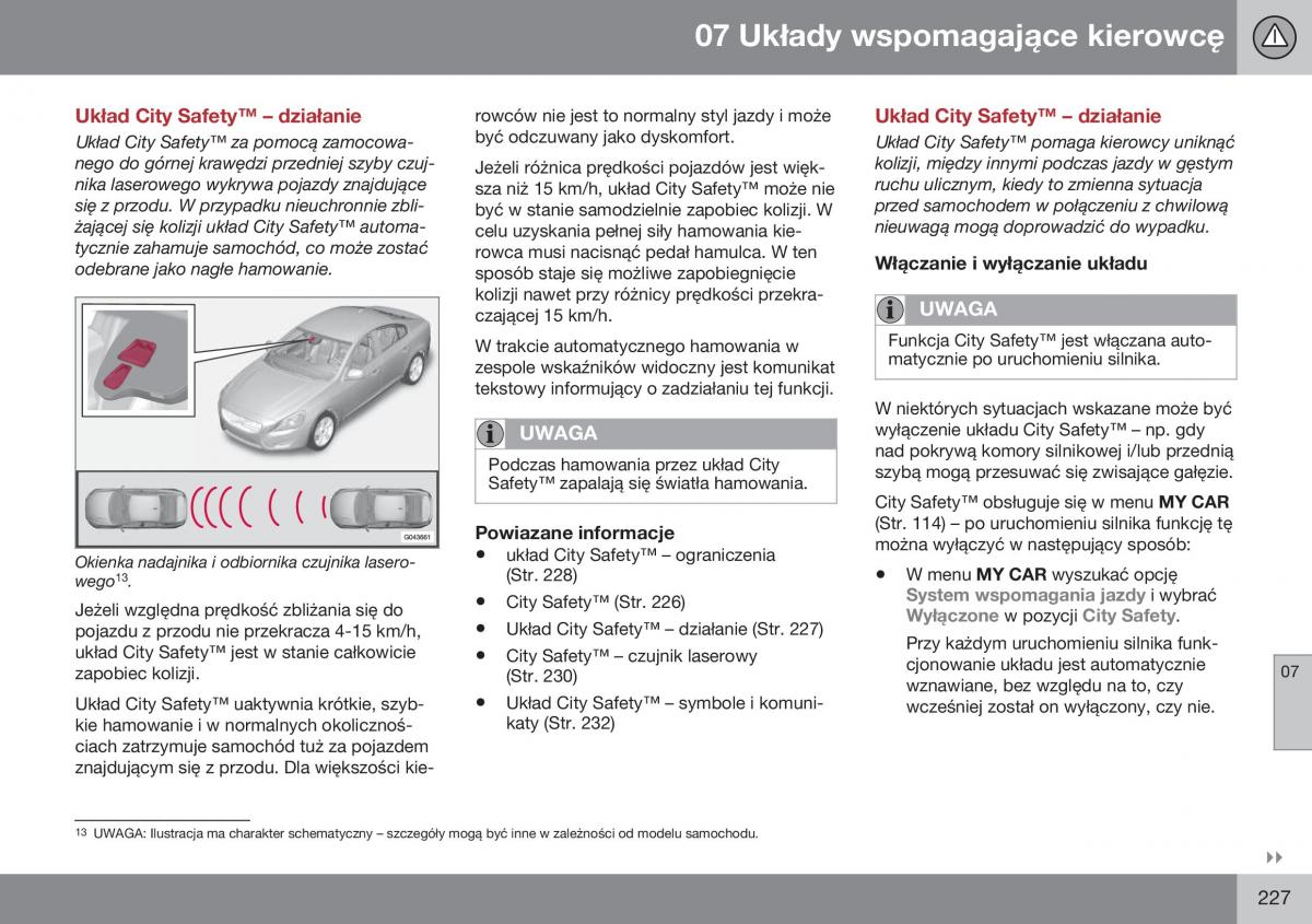 Volvo S60 II 2 instrukcja obslugi / page 229