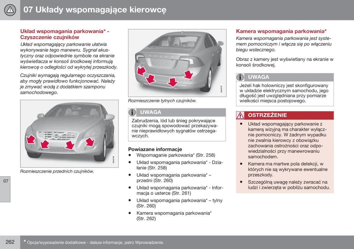 Volvo S60 II 2 instrukcja obslugi / page 264