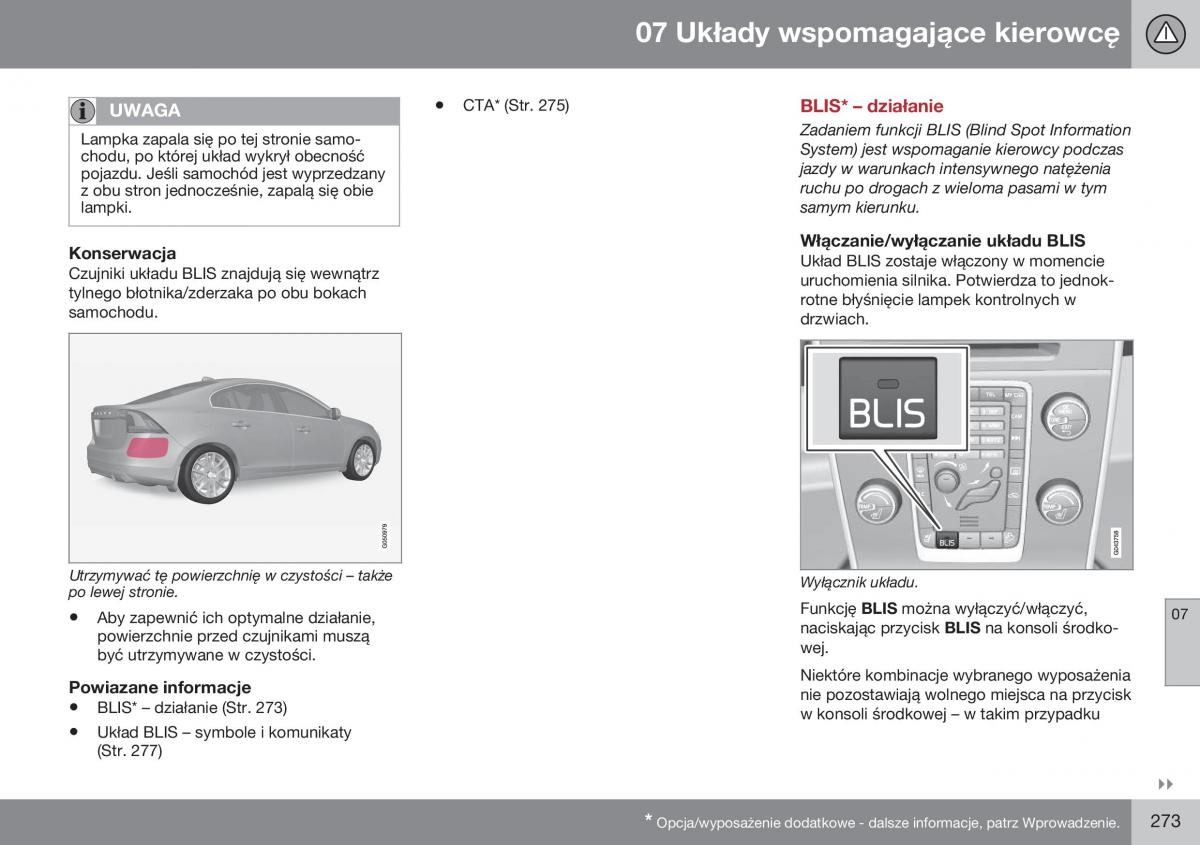 Volvo S60 II 2 instrukcja obslugi / page 275