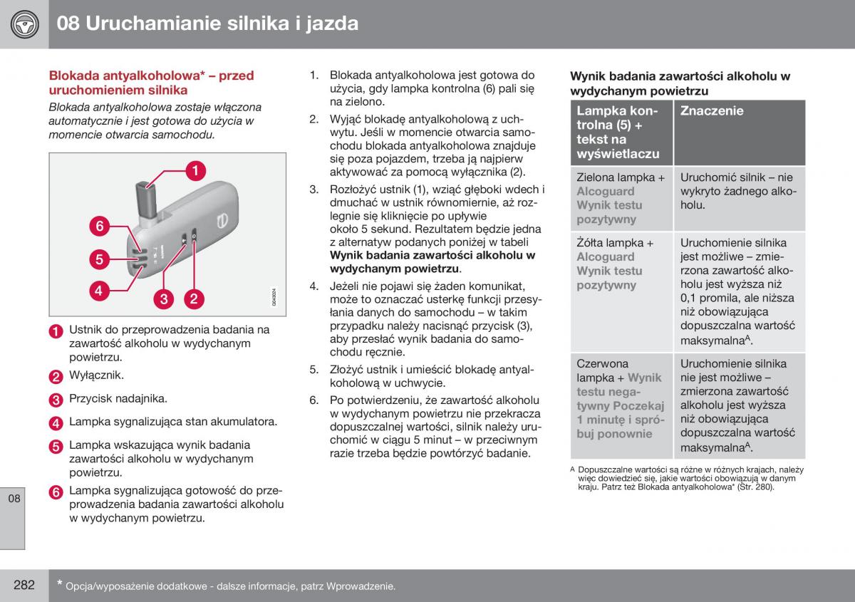 Volvo S60 II 2 instrukcja obslugi / page 284