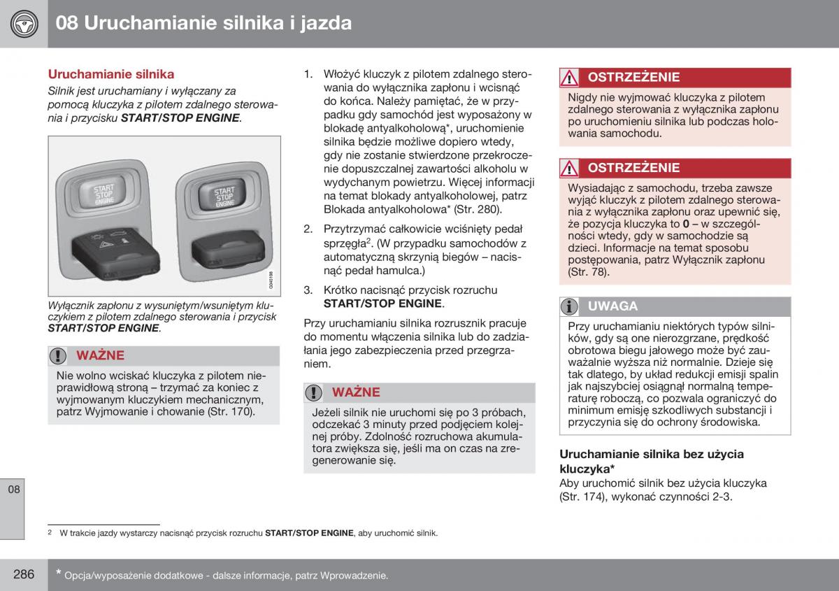 Volvo S60 II 2 instrukcja obslugi / page 288