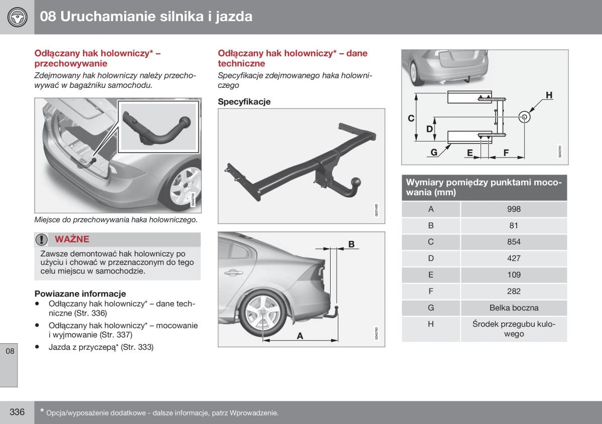 Volvo S60 II 2 instrukcja obslugi / page 338