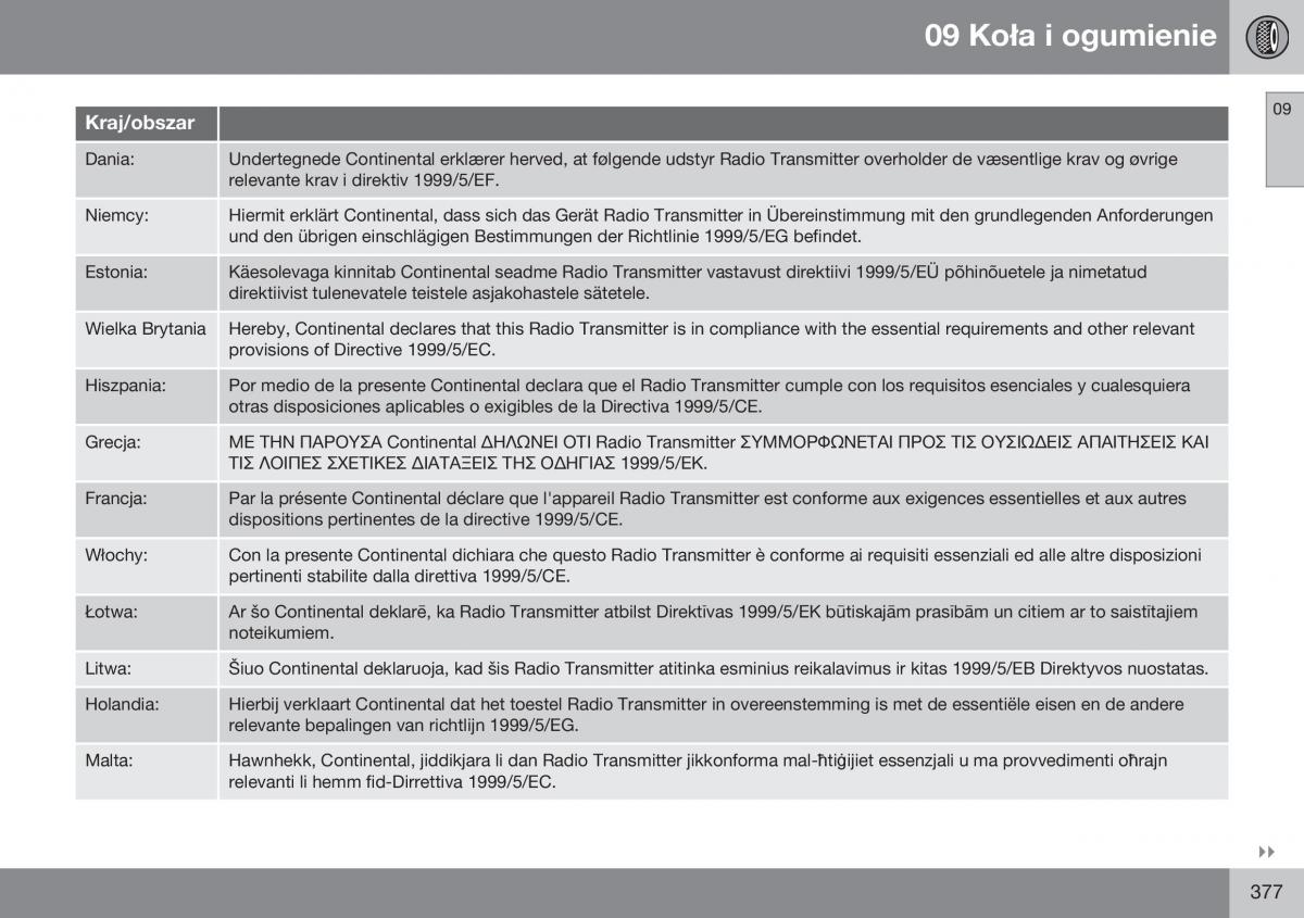 Volvo S60 II 2 instrukcja obslugi / page 379