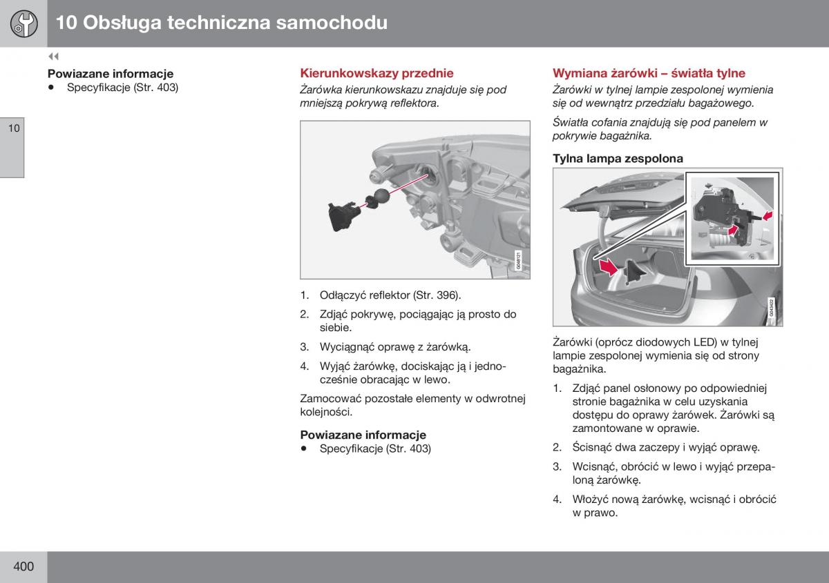 Volvo S60 II 2 instrukcja obslugi / page 402