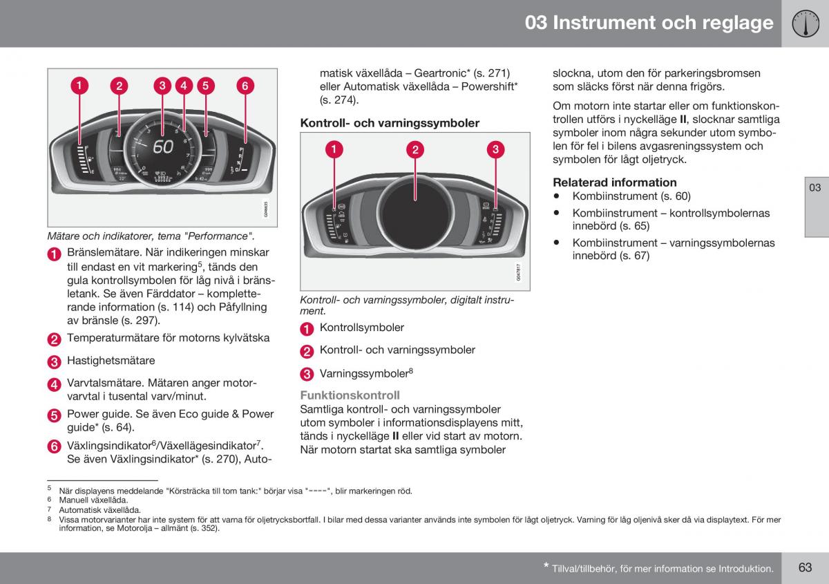 Volvo S60 II 2 instruktionsbok / page 65