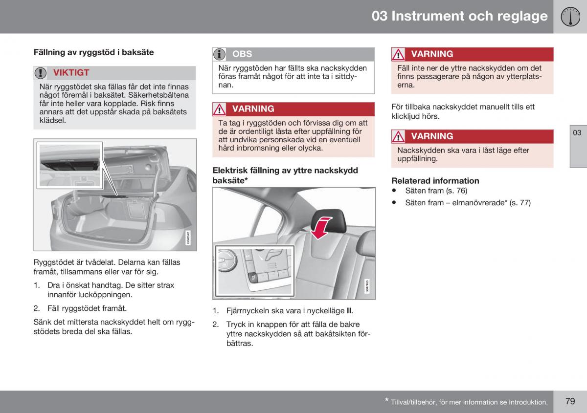 Volvo S60 II 2 instruktionsbok / page 81