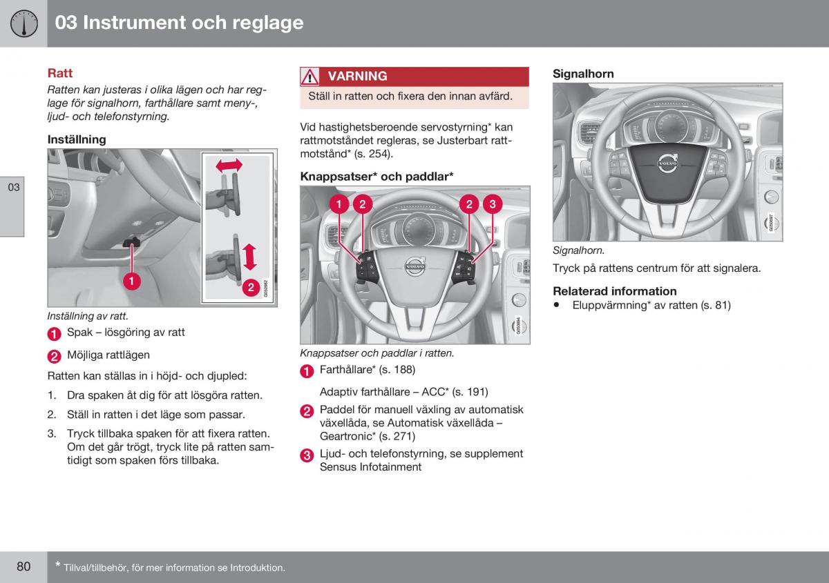 Volvo S60 II 2 instruktionsbok / page 82