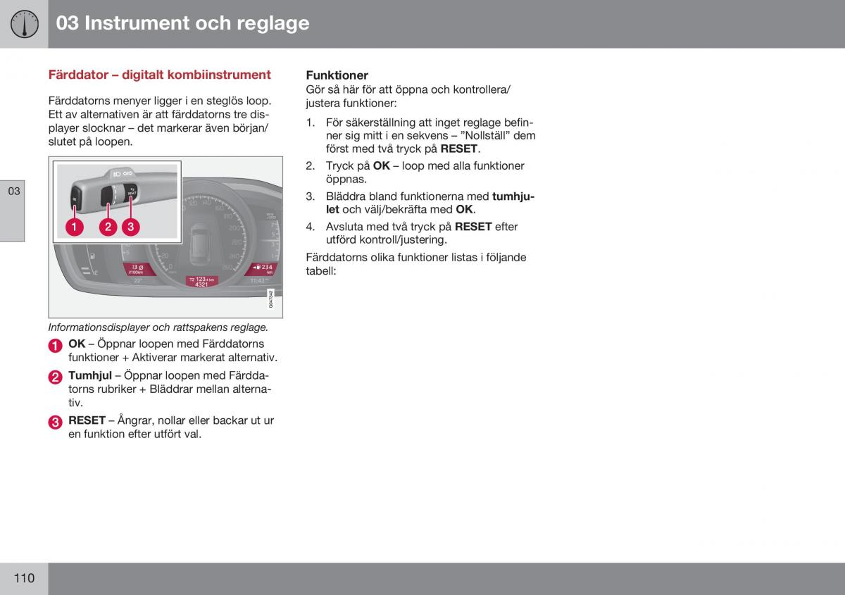 Volvo S60 II 2 instruktionsbok / page 112