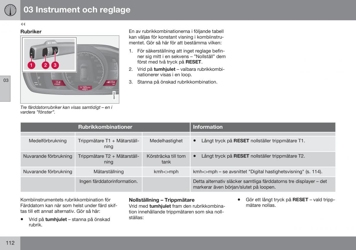 Volvo S60 II 2 instruktionsbok / page 114