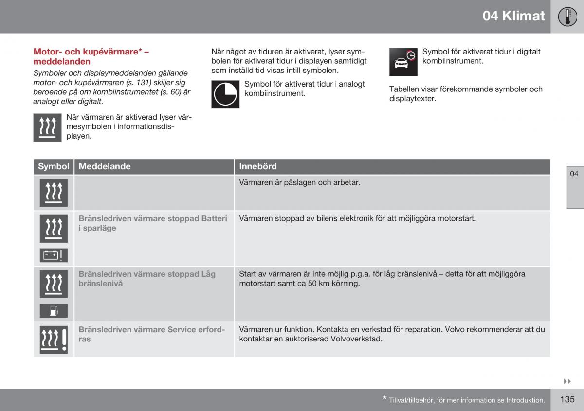 Volvo S60 II 2 instruktionsbok / page 137