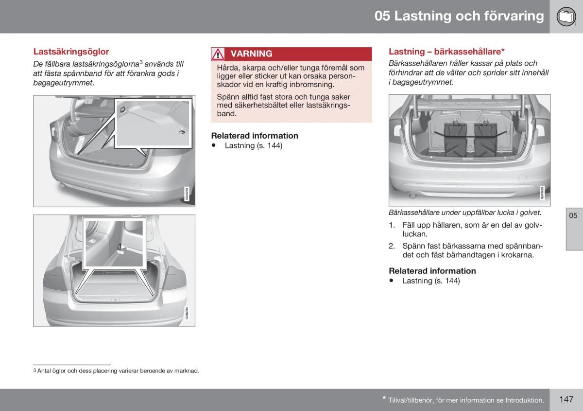 Volvo S60 II 2 instruktionsbok / page 149