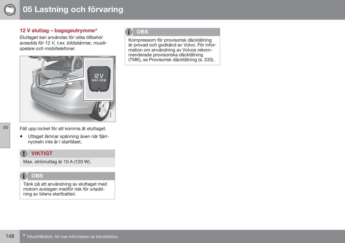 Volvo S60 II 2 instruktionsbok / page 150