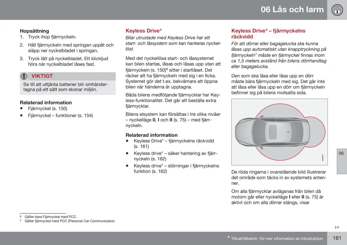 Volvo S60 II 2 instruktionsbok / page 163