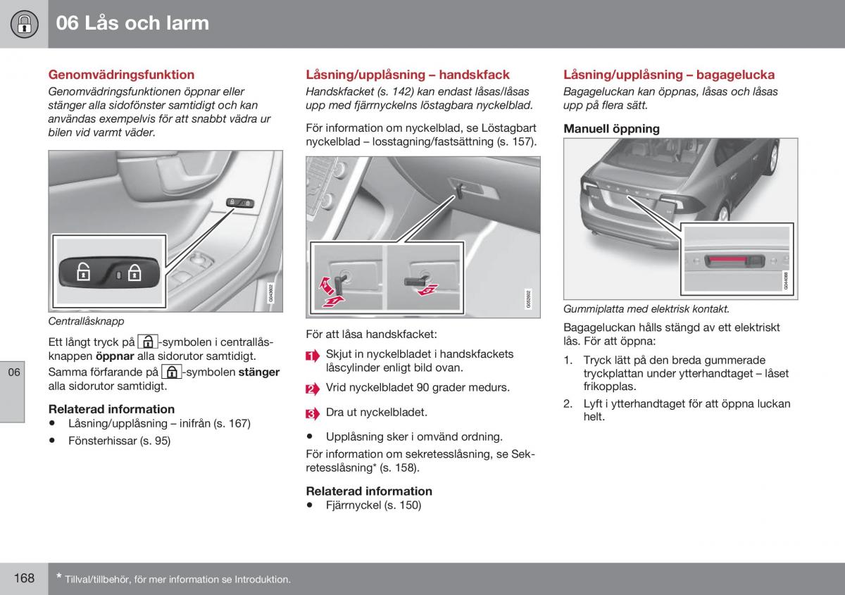 Volvo S60 II 2 instruktionsbok / page 170