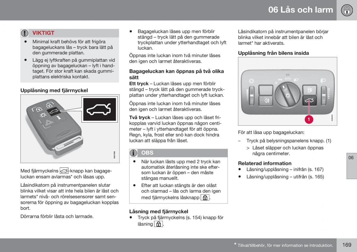 Volvo S60 II 2 instruktionsbok / page 171