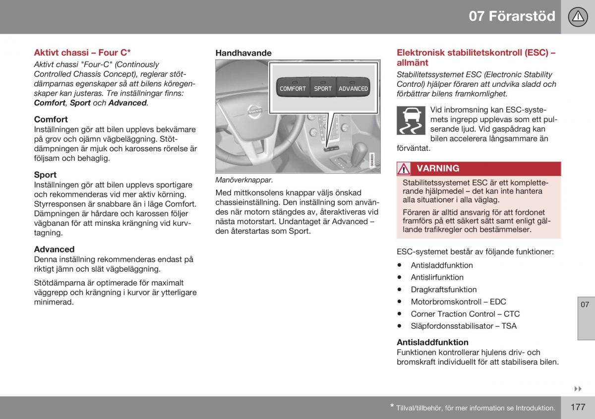 Volvo S60 II 2 instruktionsbok / page 179