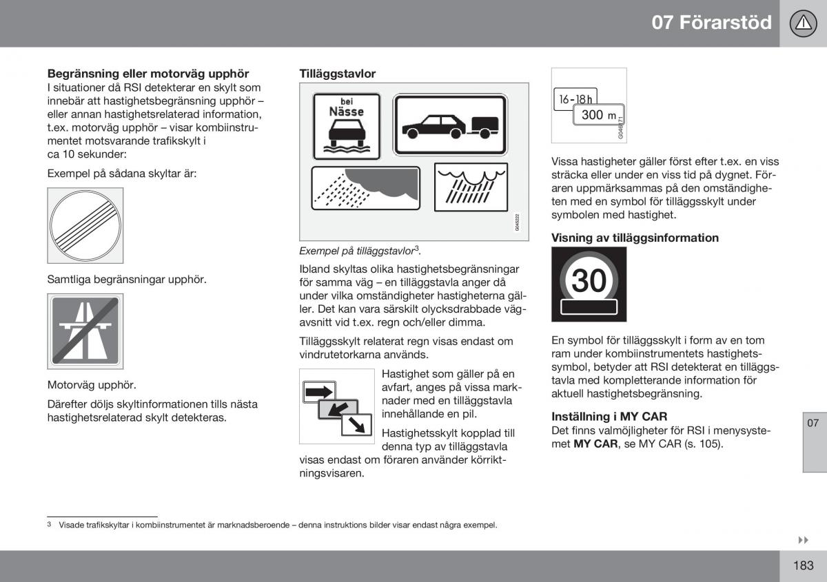 Volvo S60 II 2 instruktionsbok / page 185