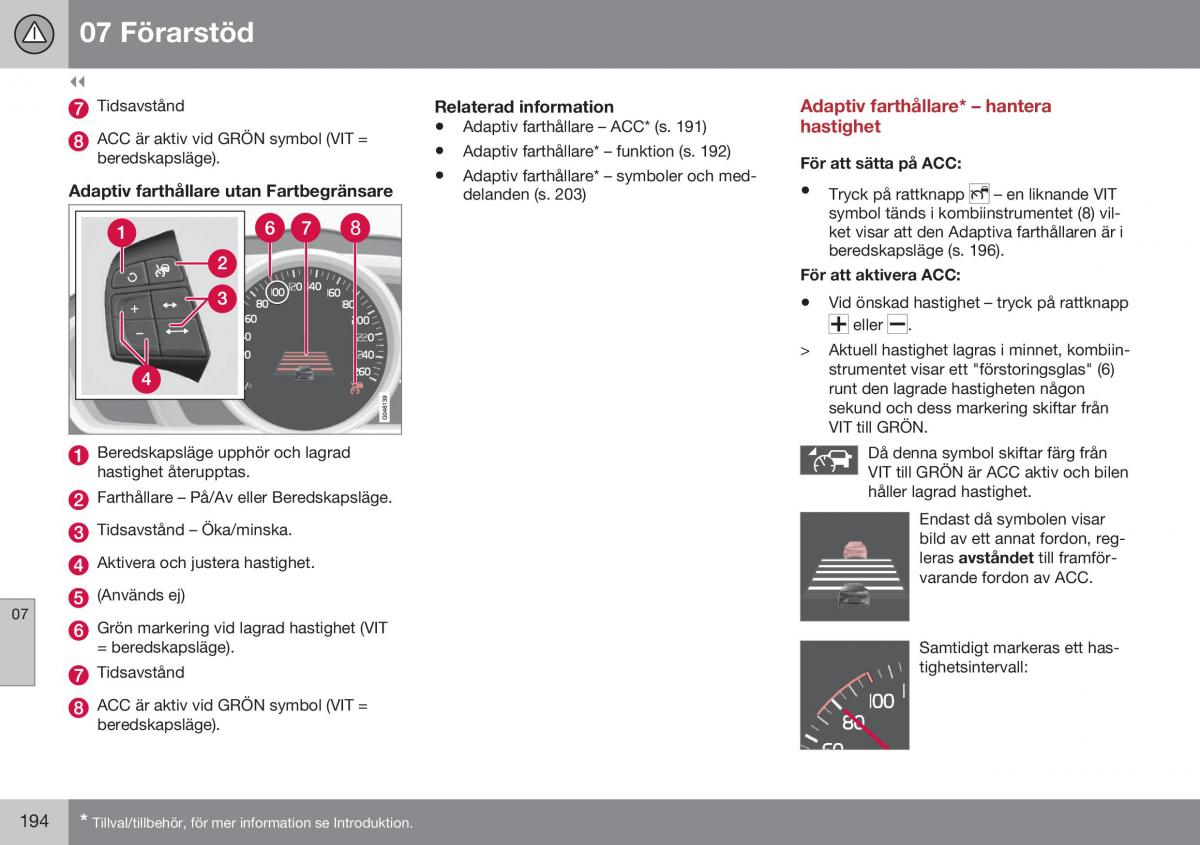 Volvo S60 II 2 instruktionsbok / page 196