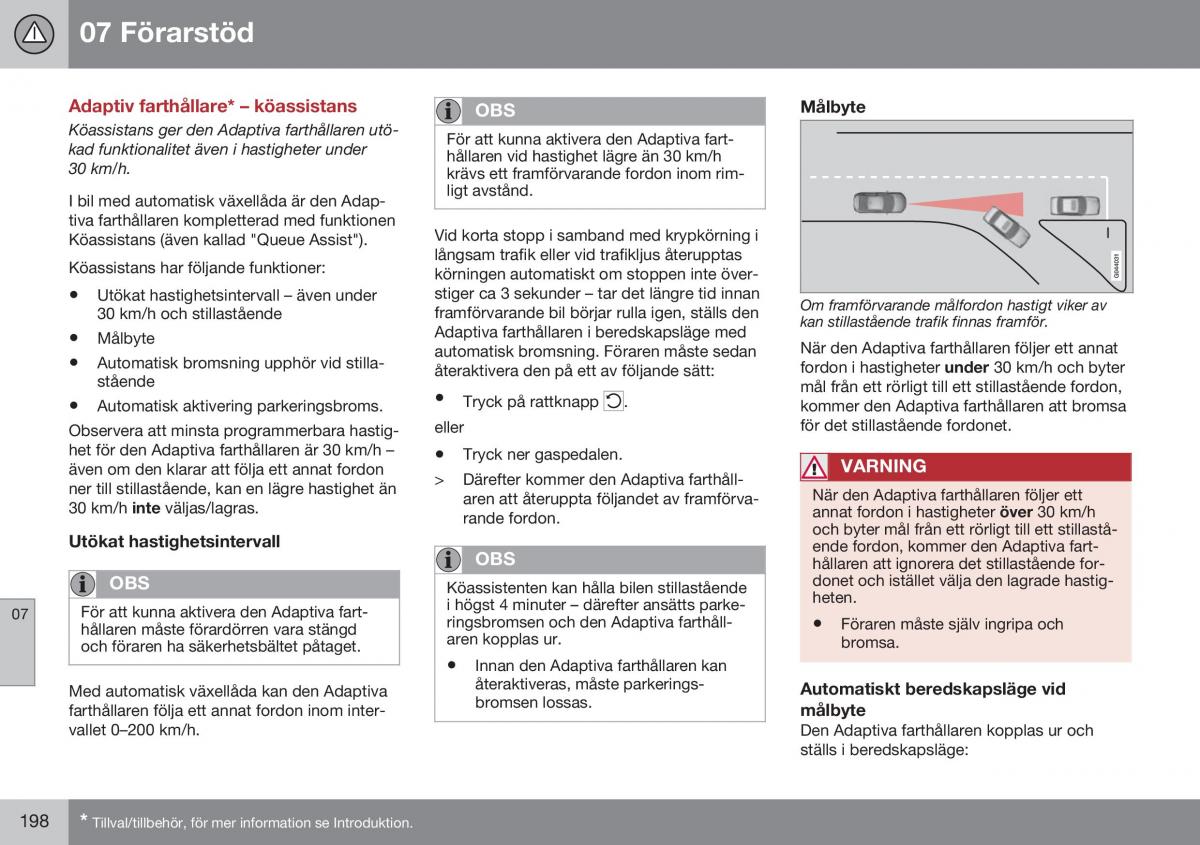 Volvo S60 II 2 instruktionsbok / page 200