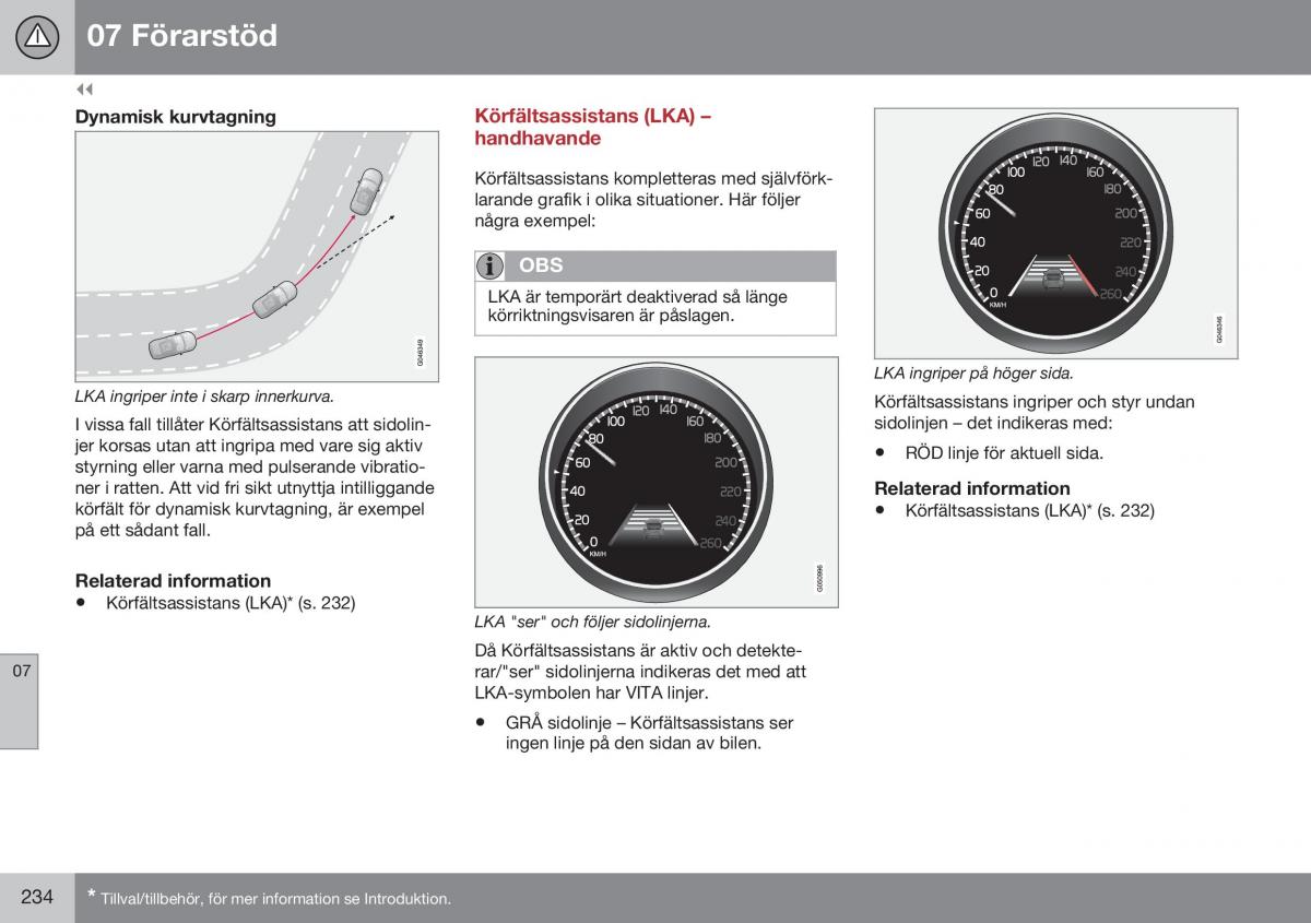 Volvo S60 II 2 instruktionsbok / page 236