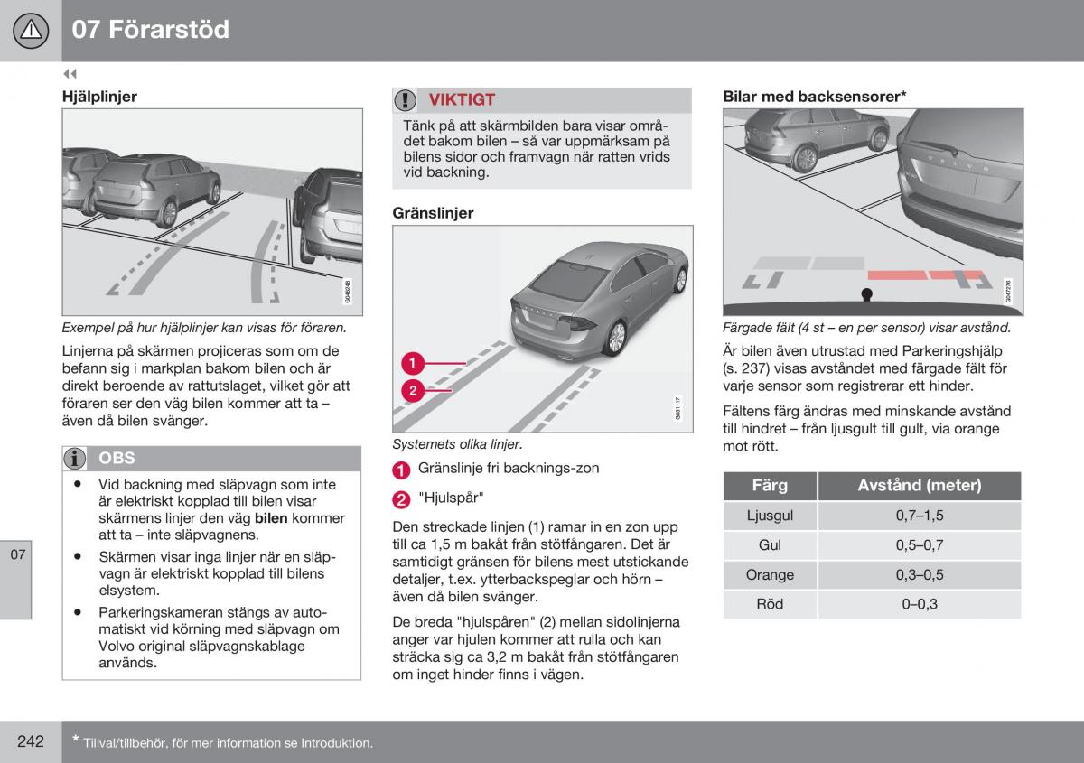 Volvo S60 II 2 instruktionsbok / page 244