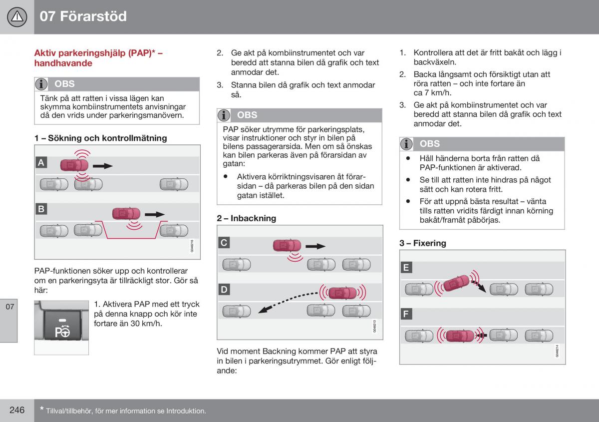 Volvo S60 II 2 instruktionsbok / page 248