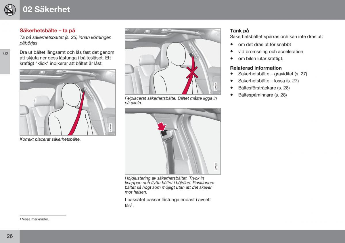 Volvo S60 II 2 instruktionsbok / page 28