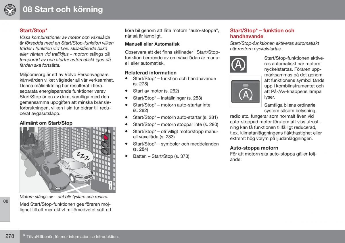 Volvo S60 II 2 instruktionsbok / page 280