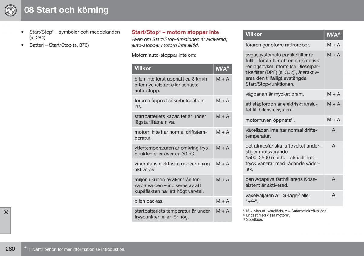 Volvo S60 II 2 instruktionsbok / page 282