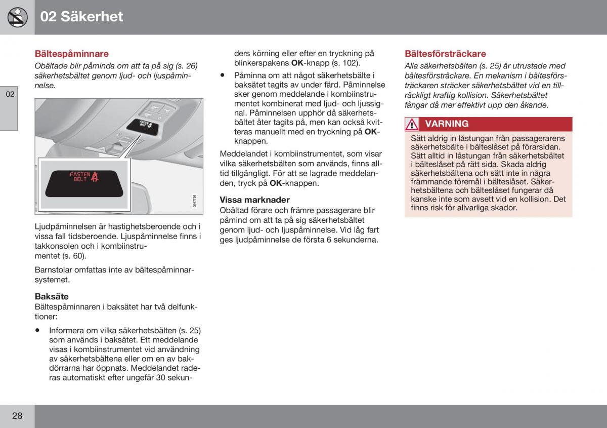 Volvo S60 II 2 instruktionsbok / page 30