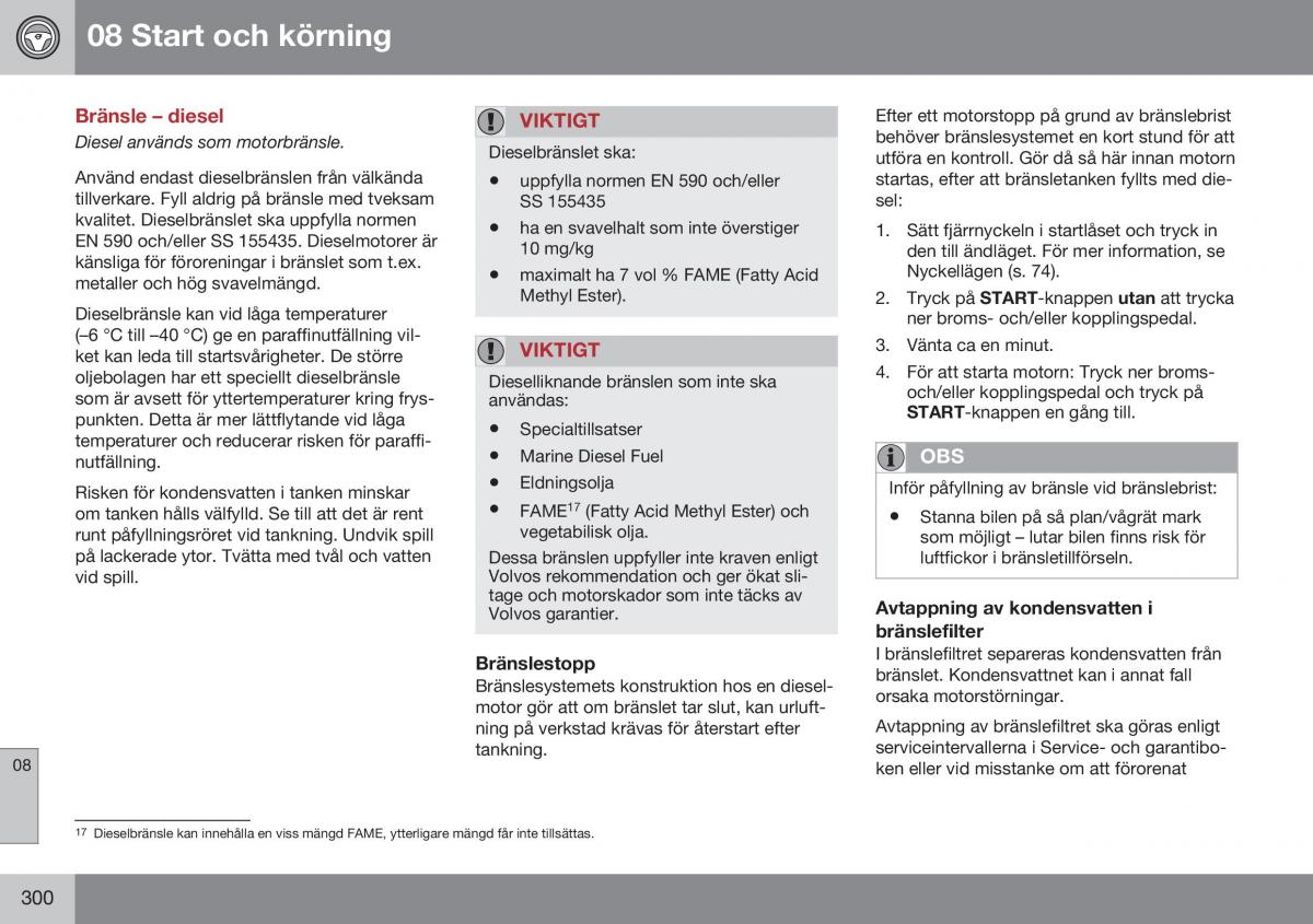 Volvo S60 II 2 instruktionsbok / page 302