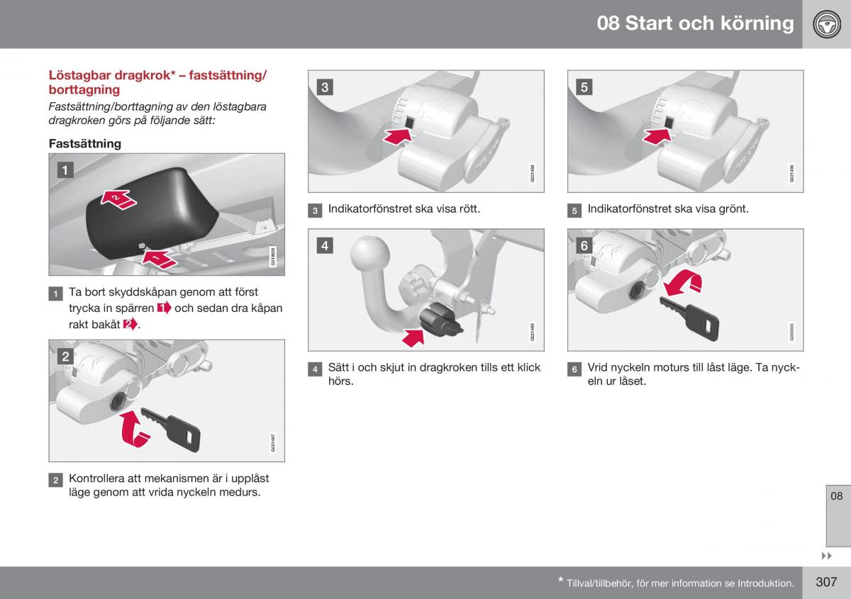 Volvo S60 II 2 instruktionsbok / page 309