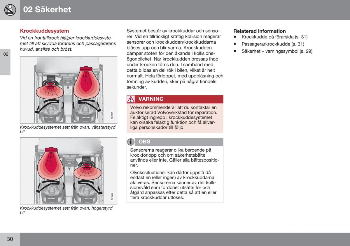 Volvo S60 II 2 instruktionsbok / page 32