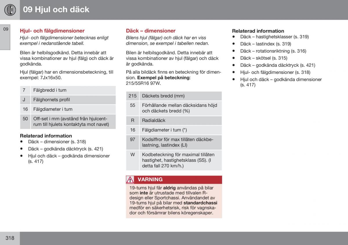 Volvo S60 II 2 instruktionsbok / page 320