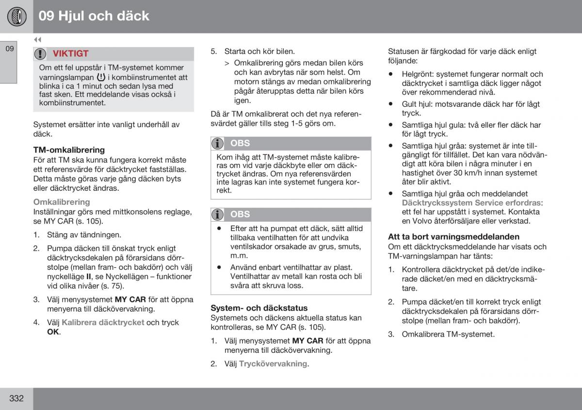 Volvo S60 II 2 instruktionsbok / page 334