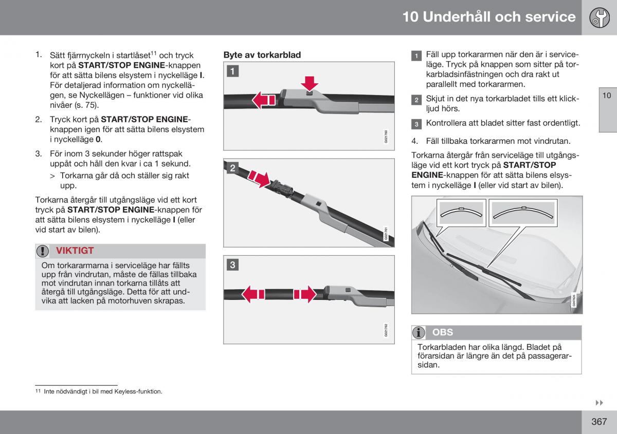 Volvo S60 II 2 instruktionsbok / page 369