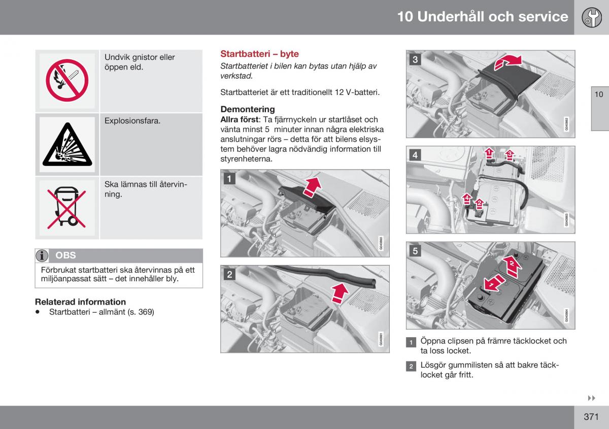 Volvo S60 II 2 instruktionsbok / page 373