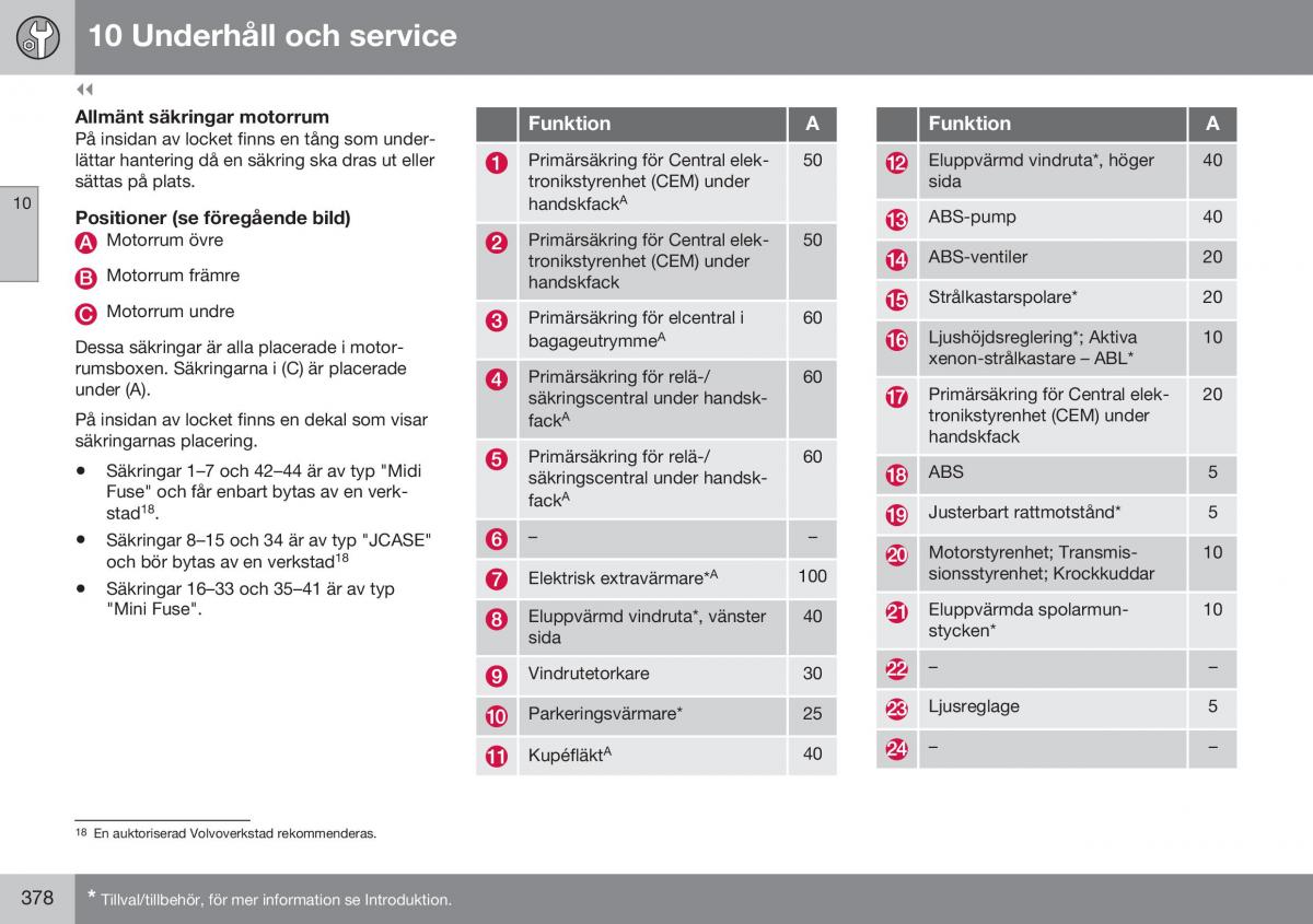 Volvo S60 II 2 instruktionsbok / page 380