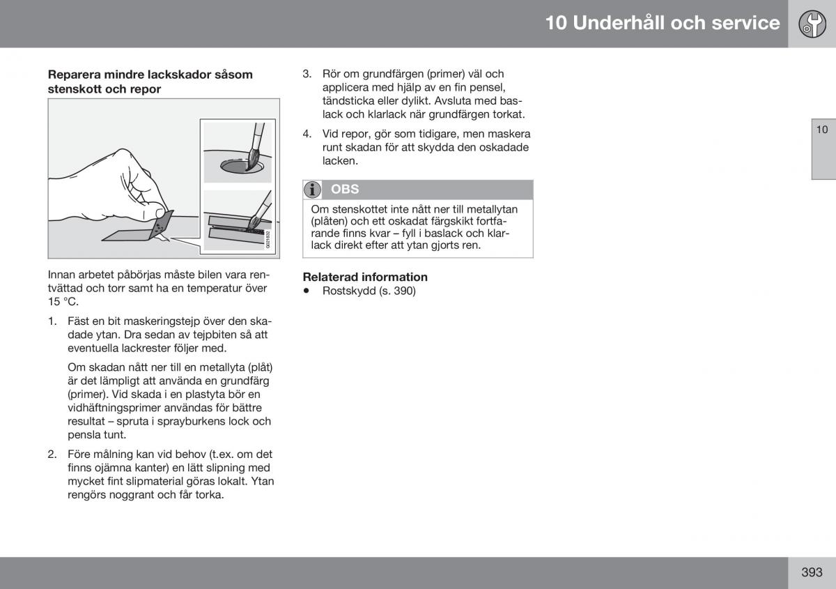 Volvo S60 II 2 instruktionsbok / page 395